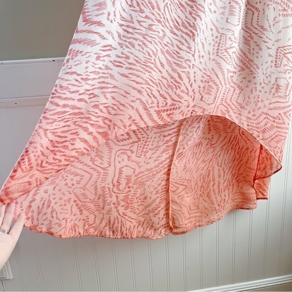 Anthropologie Sanctuary Sleeveless Flounce‎ Midi Dress in Pink & White, Size XS - Picture 8 of 10